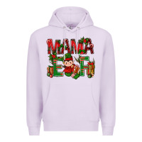 Lilac Mama Elf with Gift Christmas Premium Hoodie - NancyCooperArtShop
