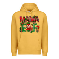Mustard Mama Elf with Gift Christmas Premium Hoodie - NancyCooperArtShop