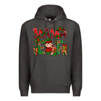 Smoke Mama Elf with Gift Christmas Premium Hoodie - NancyCooperArtShop