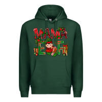 Sports Green Mama Elf with Gift Christmas Premium Hoodie - NancyCooperArtShop