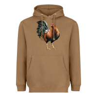 Toasted Coconut American Game Rooster Heavyweight Hoodie - LillyAllenDesigns