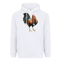 White American Game Rooster Heavyweight Hoodie - LillyAllenDesigns