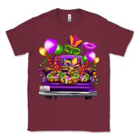 Burgundy mardi gras farm truck Classic Tee - FaDigitalArtStudio