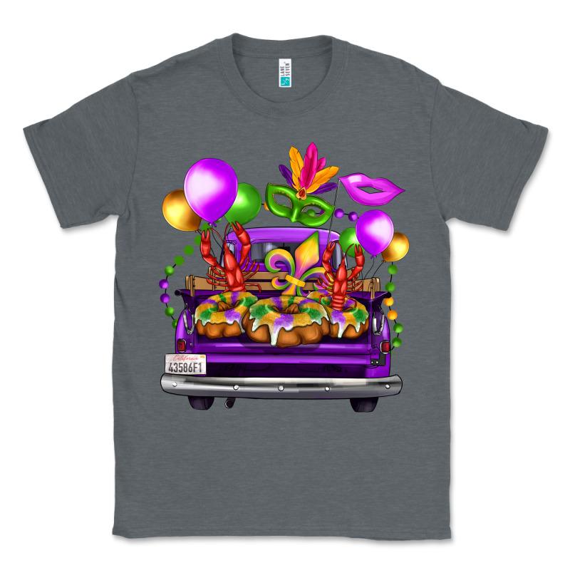 Mardi Gras Farm Truck Classic Tee by FaDigitalArtStudio | Teevron