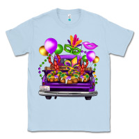 Dusty Blue mardi gras farm truck Classic Tee - FaDigitalArtStudio