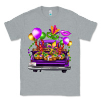Heather Grey mardi gras farm truck Classic Tee - FaDigitalArtStudio