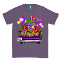 Lavender mardi gras farm truck Classic Tee - FaDigitalArtStudio