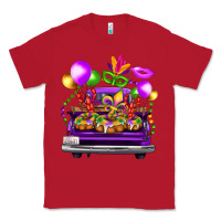 Red mardi gras farm truck Classic Tee - FaDigitalArtStudio