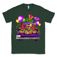 Sports Green mardi gras farm truck Classic Tee - FaDigitalArtStudio