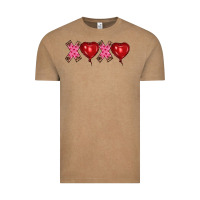 Vintage Coffee valentine's day xoxo heart balloon Vintage Tee - RanaPortraitStore