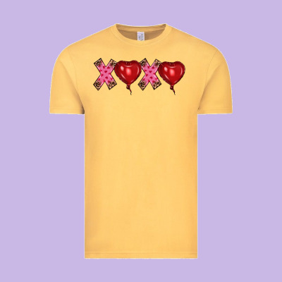 Valentine's Day Xoxo Heart Balloon Vintage Tee Designed By Ranaportraitstore