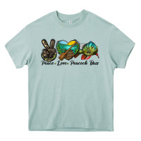 Arona Peace Love Peacock Bass Heavy Core Tee - LillyAllenDesigns