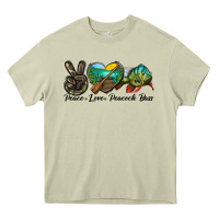 Mossy Peace Love Peacock Bass Heavy Core Tee - LillyAllenDesigns