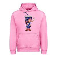 Fuchsia Pink 4th of july coca Urban Hoodie - BarkalooDesign