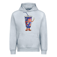 Heather Grey 4th of july coca Urban Hoodie - BarkalooDesign