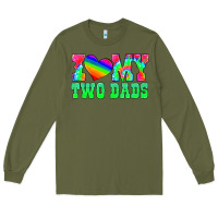 Army Green i love my two dads Long Sleeve Tee - HRA Design Shop