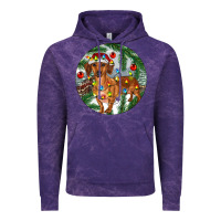 Cloud Purple Dachshund Christmas Tree Vintage Hoodie - RanaPortraitStore