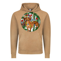 Vintage Camel Dachshund Christmas Tree Vintage Hoodie - RanaPortraitStore