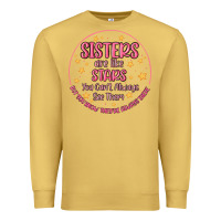 Antique Gold sisters are like stars you can't always see them Premium Sweatshirt - MaliasSmallBusiness