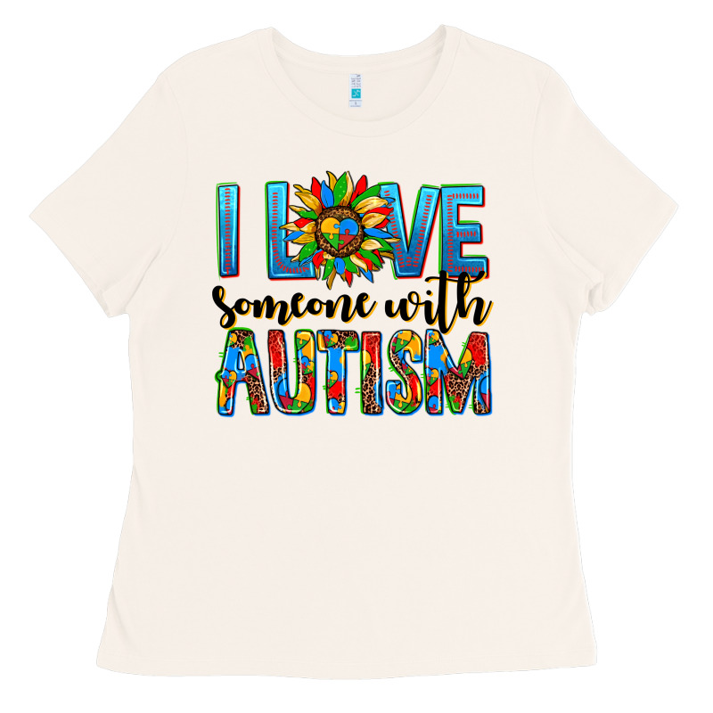 ı Love Someone With Autism Ladies Tee by AdoDesignShop | Teevron