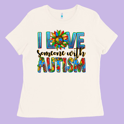 ı Love Someone With Autism Ladies Tee Designed By Adodesignshop