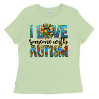 Matcha ı love someone with autism Ladies Tee - AdoDesignShop