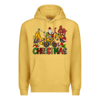 Antique Gold I Dig Christmas Premium Hoodie - MaliasSmallBusiness