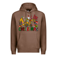 Chestnut I Dig Christmas Premium Hoodie - MaliasSmallBusiness