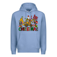 Colony Blue I Dig Christmas Premium Hoodie - MaliasSmallBusiness
