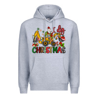 Heather Grey I Dig Christmas Premium Hoodie - MaliasSmallBusiness