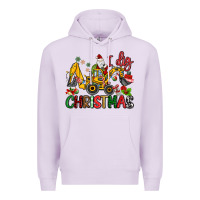 Lilac I Dig Christmas Premium Hoodie - MaliasSmallBusiness