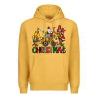 Mustard I Dig Christmas Premium Hoodie - MaliasSmallBusiness