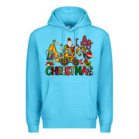 Ocean Blue I Dig Christmas Premium Hoodie - MaliasSmallBusiness
