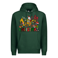 Sports Green I Dig Christmas Premium Hoodie - MaliasSmallBusiness