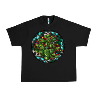 Black Christmas Santa Claus round Urban Heavy Tee - RanaPortraitStore