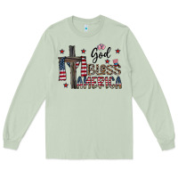 Matcha god bless america Long Sleeve Tee - CowhideDigitalArt