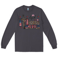 Smoke god bless america Long Sleeve Tee - CowhideDigitalArt