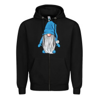 Black winter gnome Zipper Hoodie - JahusDesignShop
