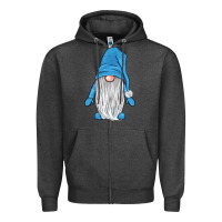Charcoal Heather winter gnome Zipper Hoodie - JahusDesignShop