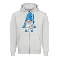 Dove Grey winter gnome Zipper Hoodie - JahusDesignShop