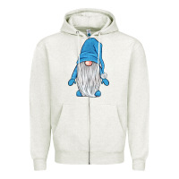 Oatmeal Heather winter gnome Zipper Hoodie - JahusDesignShop