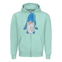Seafoam winter gnome Zipper Hoodie - JahusDesignShop