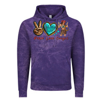 Cloud Purple peace love cowgirl Vintage Hoodie - texasbilliewilder