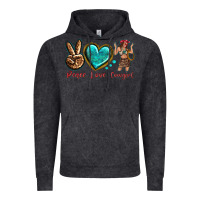 Vintage Black peace love cowgirl Vintage Hoodie - texasbilliewilder