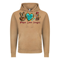 Vintage Camel peace love cowgirl Vintage Hoodie - texasbilliewilder