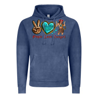 Vintage Denim peace love cowgirl Vintage Hoodie - texasbilliewilder