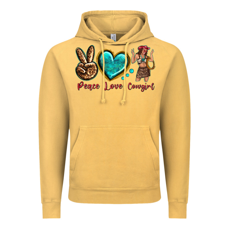 Peace Love Cowgirl Vintage Hoodie by texasbilliewilder | Teevron