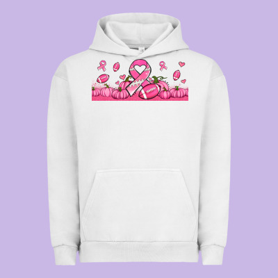 Breast Cancer American Football Urban Hoodie Designed By Jasminsmagicworld