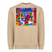 Mushroom puerto rico hearts Heavyweight Sweatshirt - Zillion Design Studio