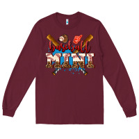 Burgundy baseball mini Long Sleeve Tee - AdoDesignShop